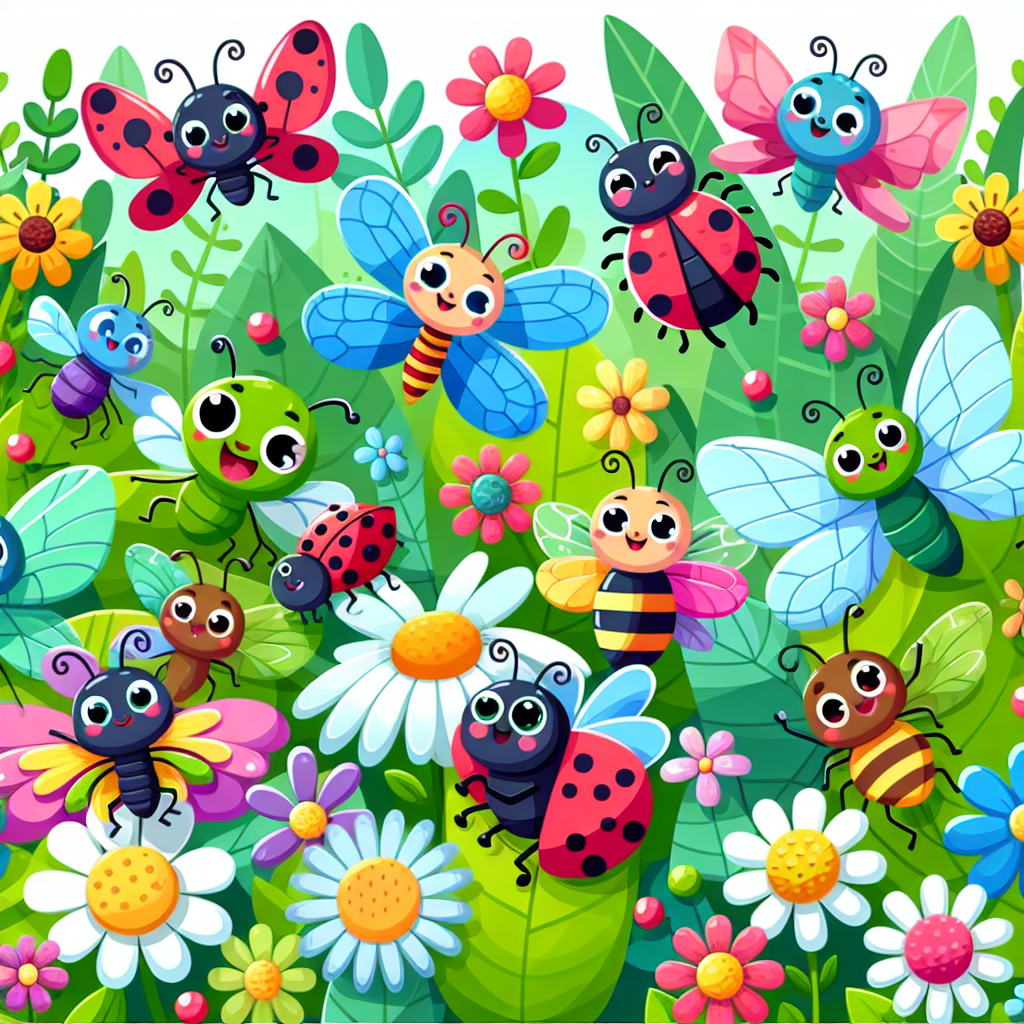 Colorful Insect Kingdom Painting By Numbers Kit