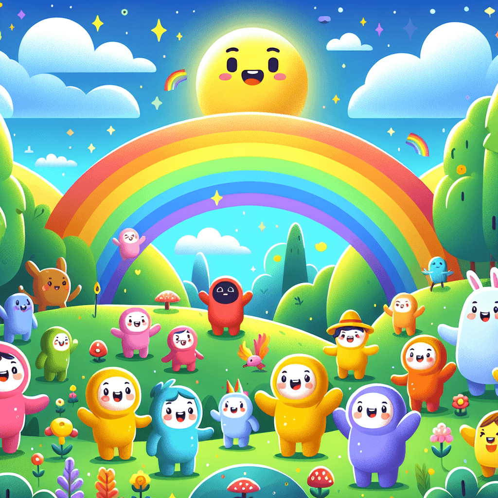 Gigantic Rainbow Adventure Paint By Numbers Art