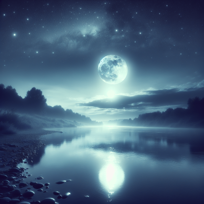 Moonlit Riverbank DIY Paint By Numbers