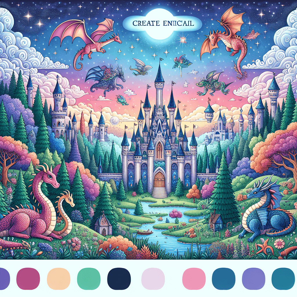 Fairy Tale Kingdom For Little Explorers Number Painting