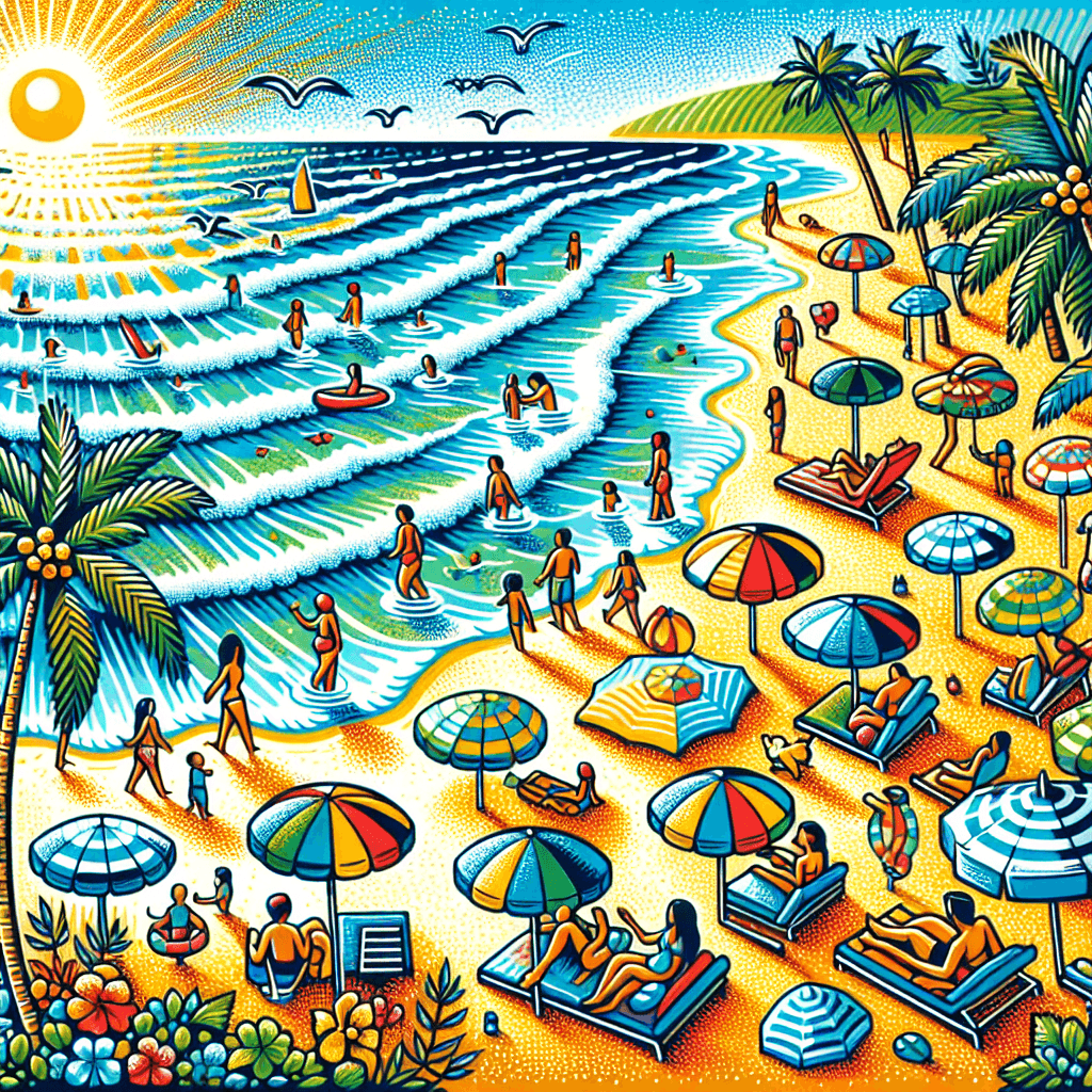 Vibrant Beach Retreat Numbered Painting Kits