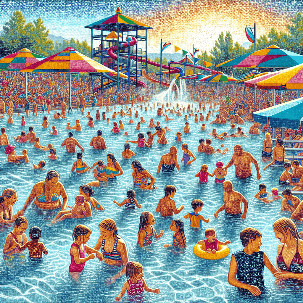 Wings And Waves Waterpark Festival - USA Painting By Numbers Kit