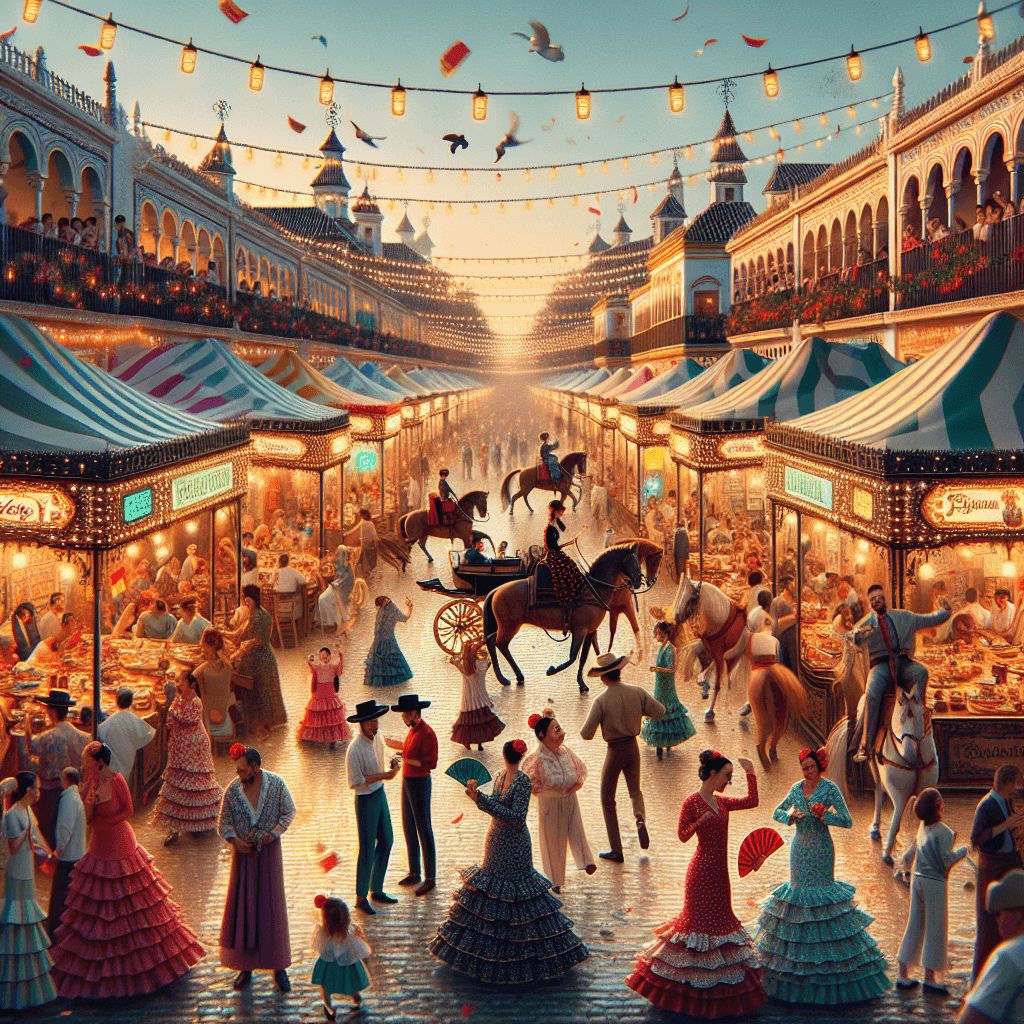 Sevilla Fair - Seville, Spain Painting Number Kit