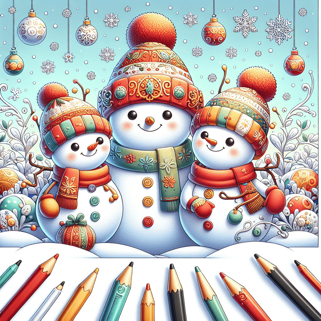 Charming Snowman Family Paint By Numbers Kits