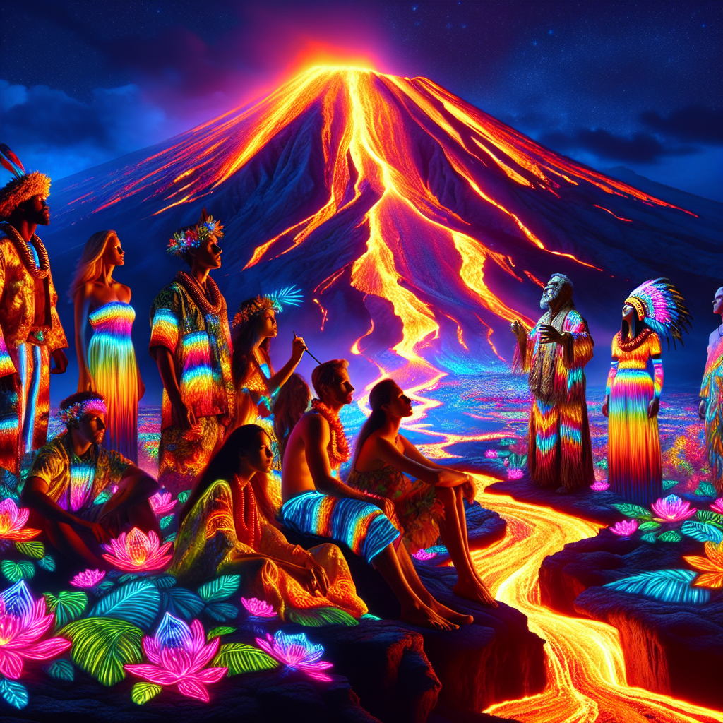 Pahoa Lava Lights Festival - USA Paint By Numbers