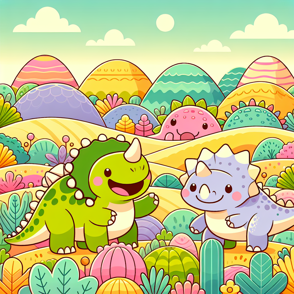 Joyful Dinosaurs In Playland Painting Number Kit