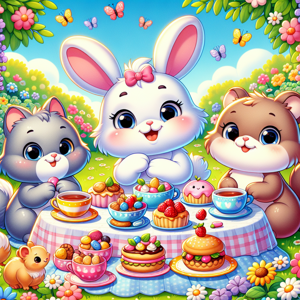 Cuddly Creatures Tea Party Numbered Painting Kits