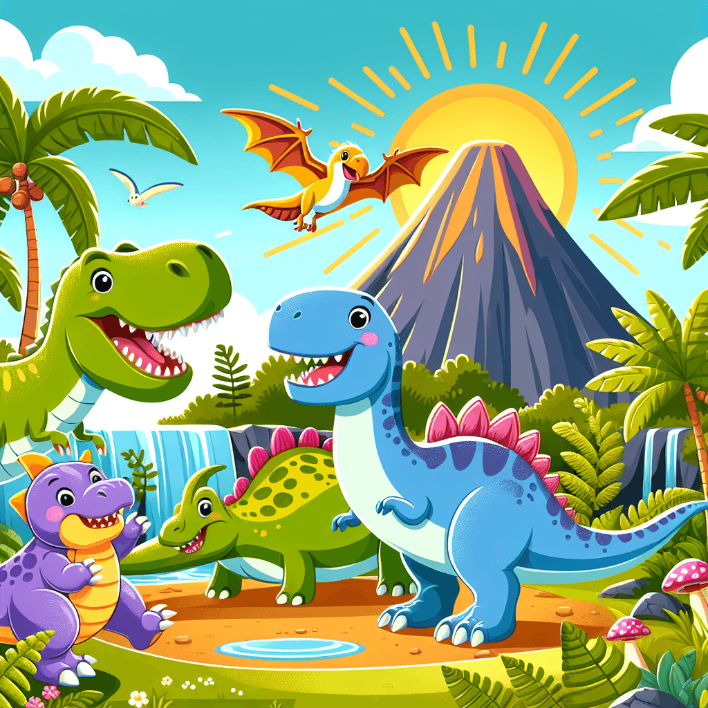 Exciting Dino Exploration Paint By Numbers Art