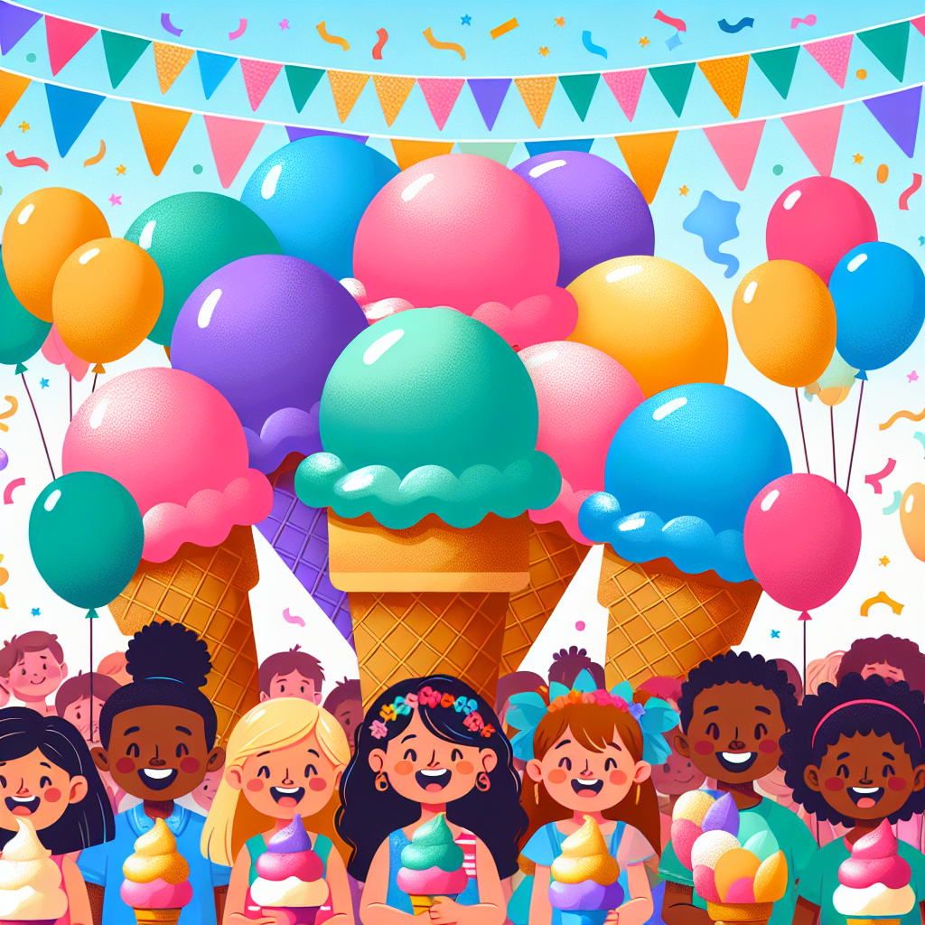 Ice Cream Party Fun Number Painting