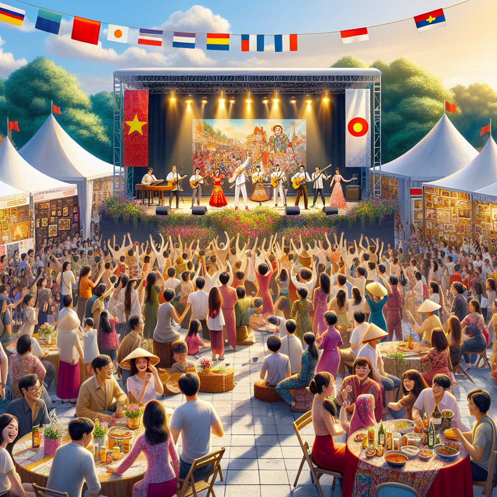 Festival De La Francophonie - Vietnam Painting By Numbers Kit