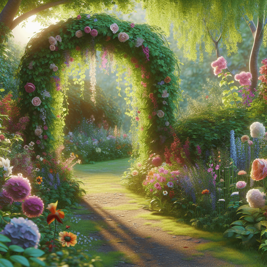 Mystical Garden Archway Paint By Number