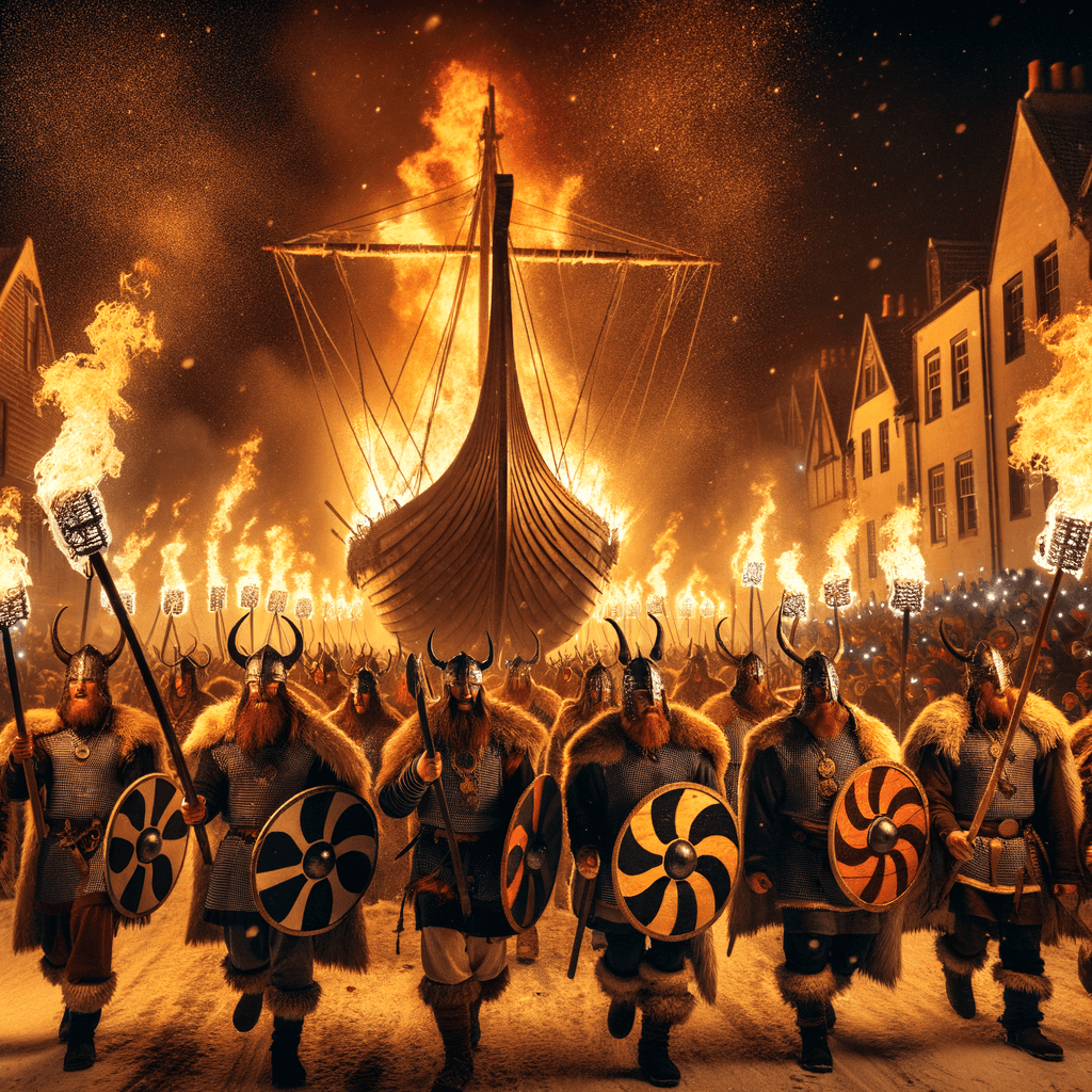 Up Helly Aa Fire Festival - Lerwick Paint By Number