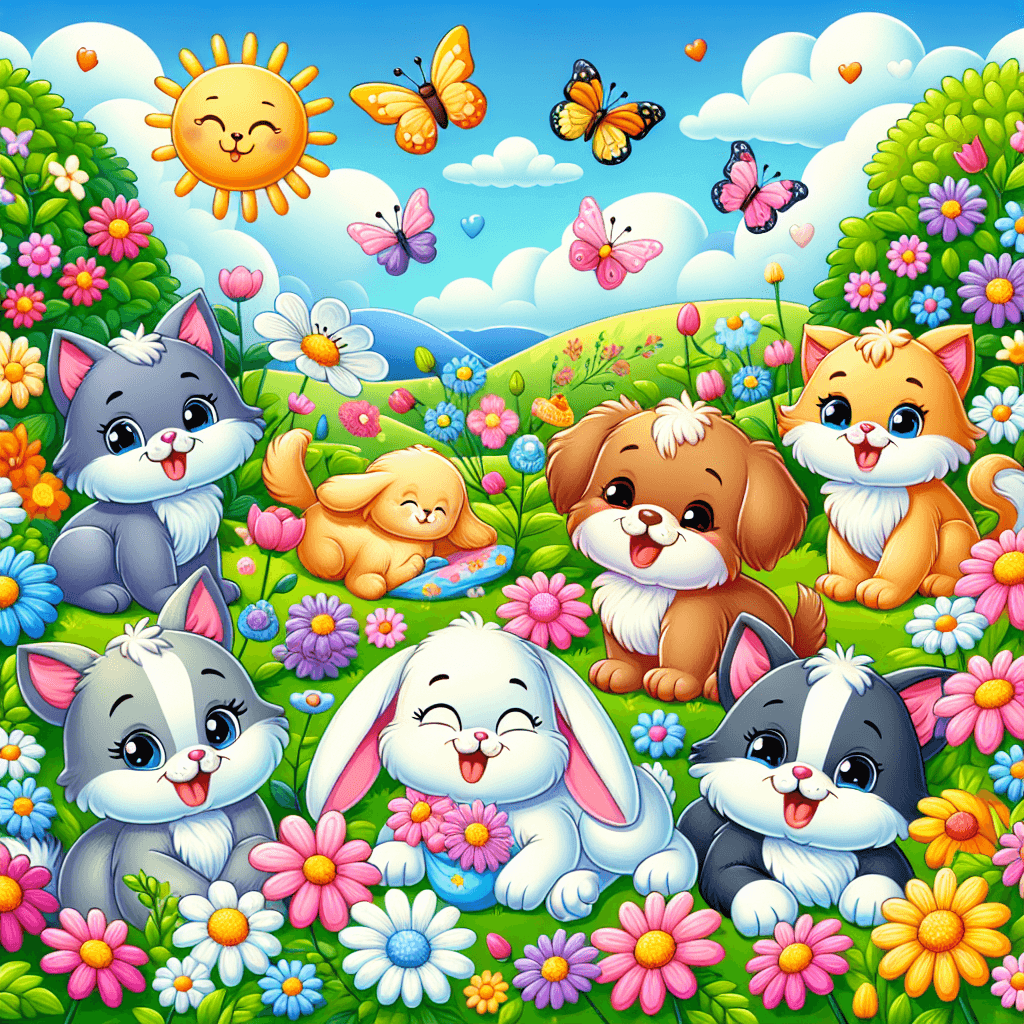 Cuddle Up With Pets Paint By Numbers Art