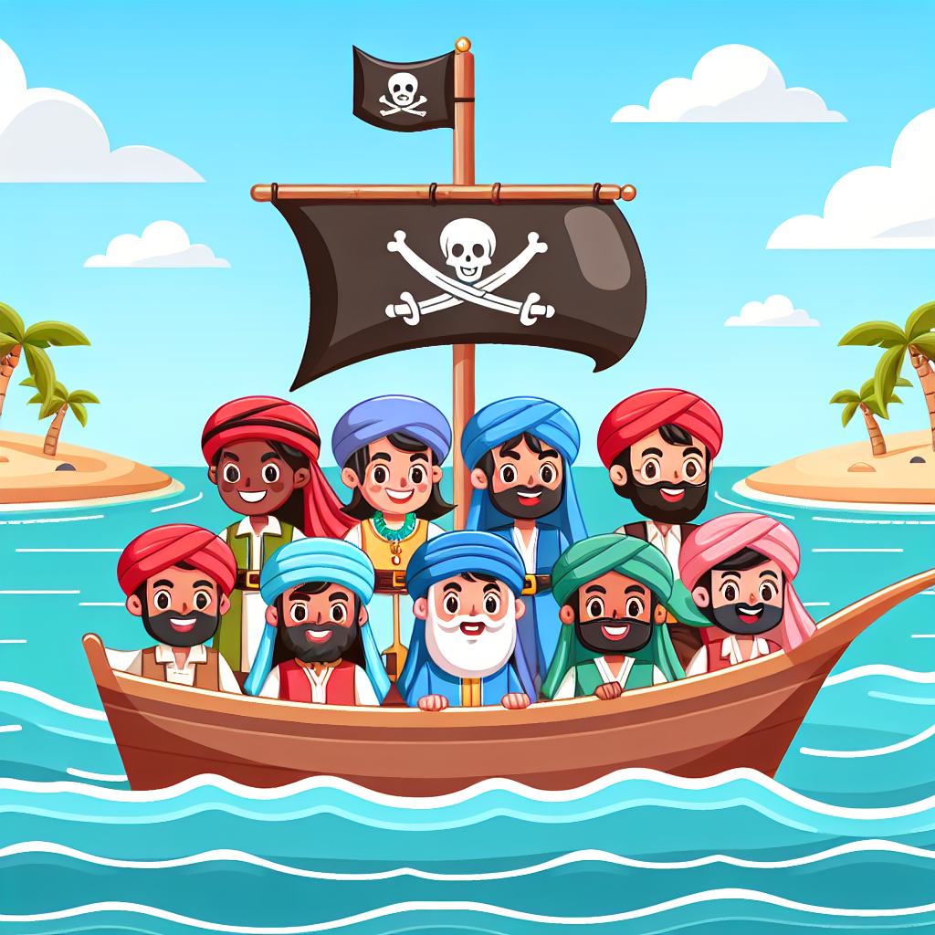 Pirates On The High Seas Painting Number Kit