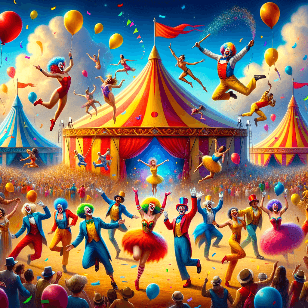 Joyful Circus Spectacle - DIY Painting By Numbers Kit