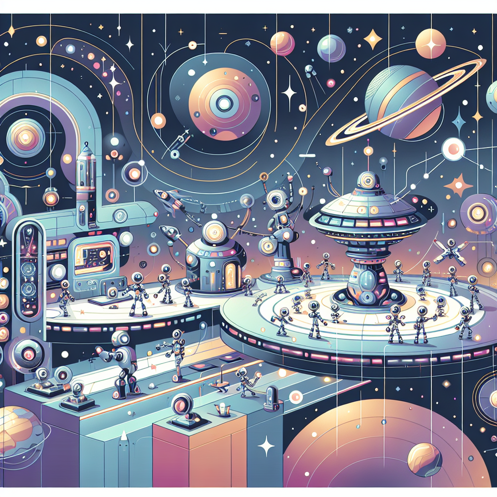 Robotic Space Station Painting Number Kit
