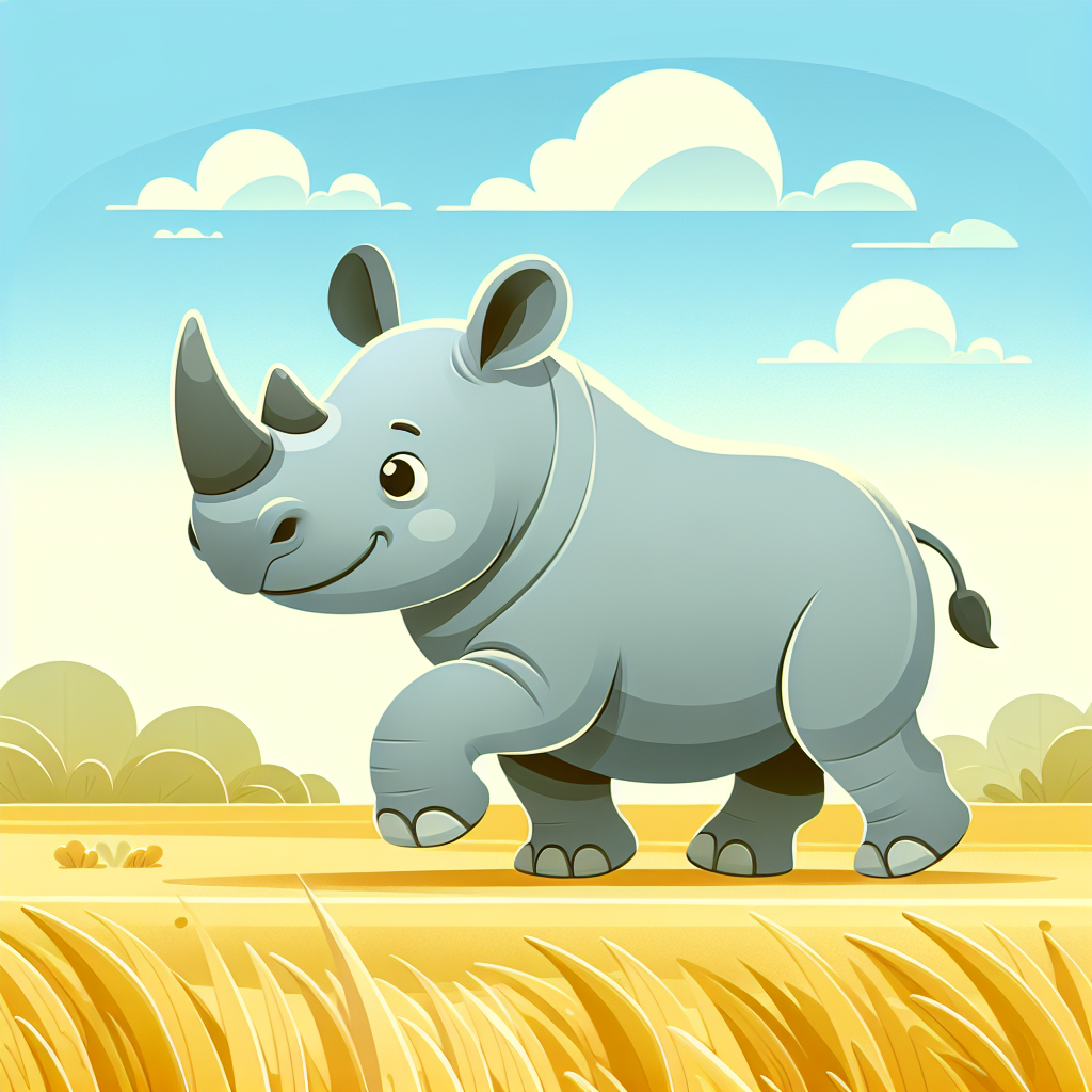 Roaming Rhinoceros Numbered Painting Kits