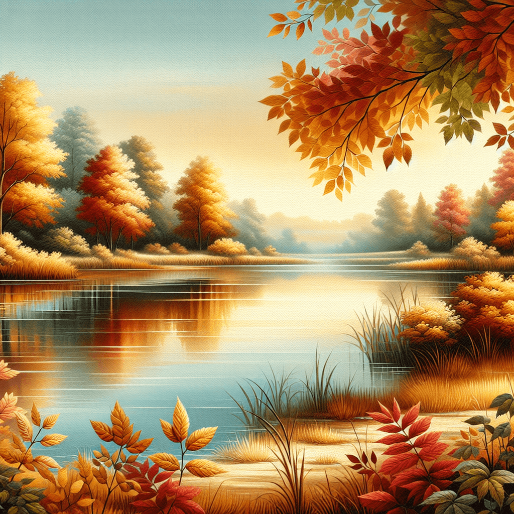 Charming Autumn Reflection Paint By Numbers Kits