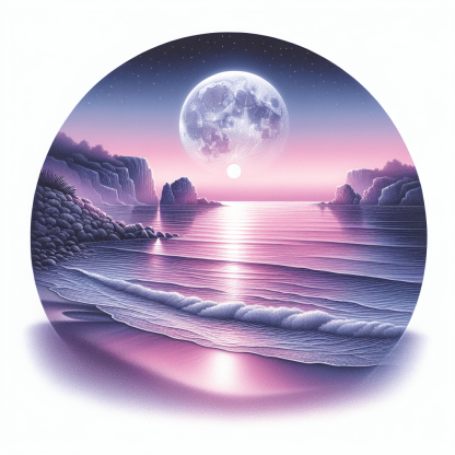 Romantic Coastal Twilight DIY Paint By Numbers