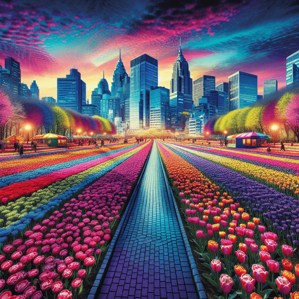 Istanbul Tulip Festival - Turkey Painting Number Kit