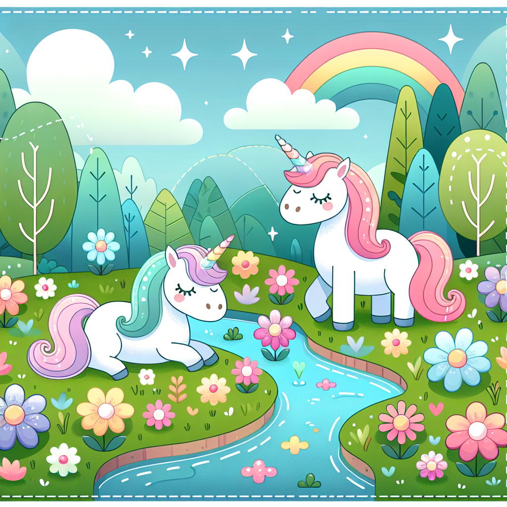 Royal Unicorn Meadow Painting Number Kit