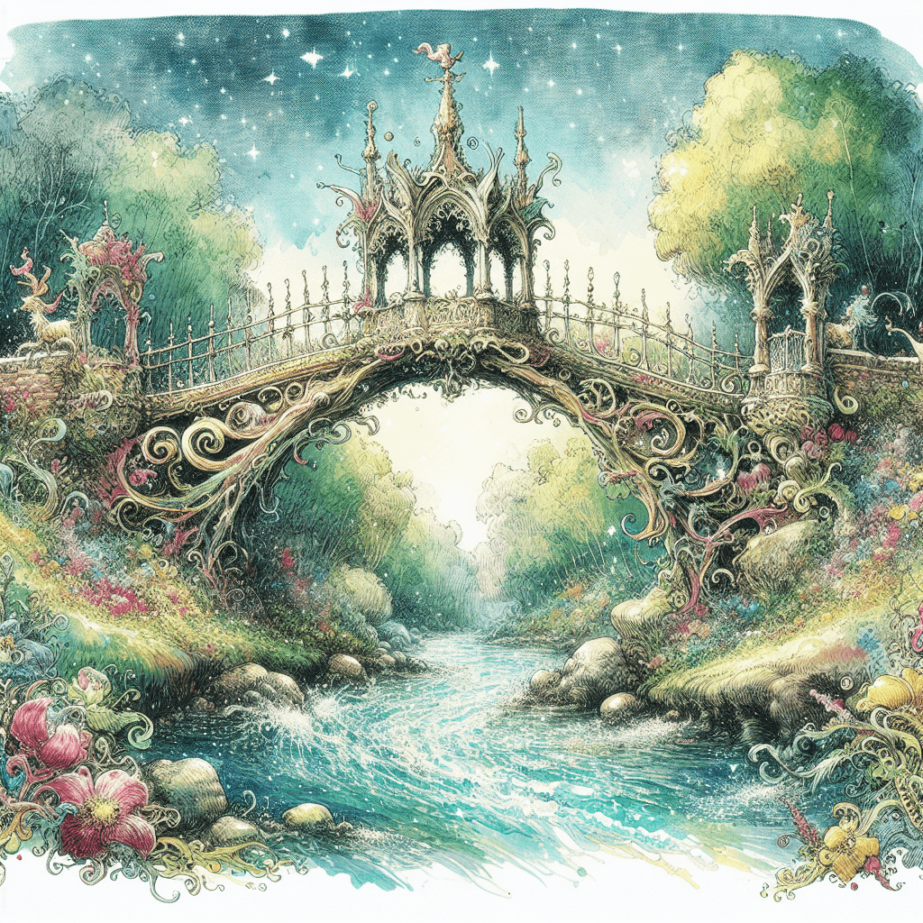 Whimsical Fairytale Bridge DIY Paint By Numbers