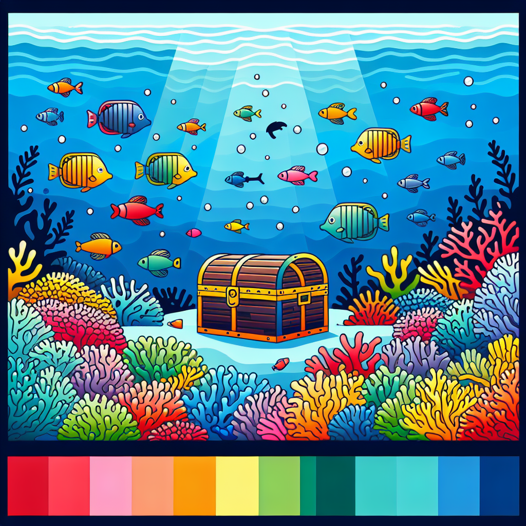 Magical Ocean Treasure Paint By Numbers