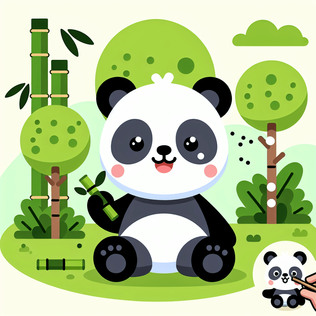 Perky Panda Painting Number Kit