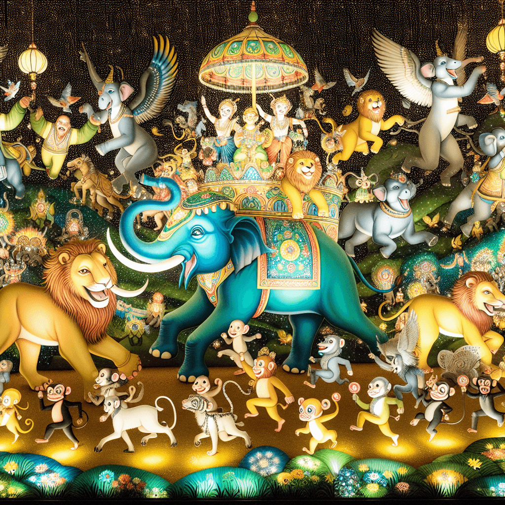 Adventurous Animal Parade DIY Paint By Numbers