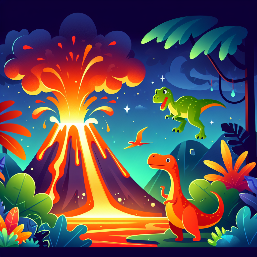 Volcano Adventure DIY Paint By Numbers