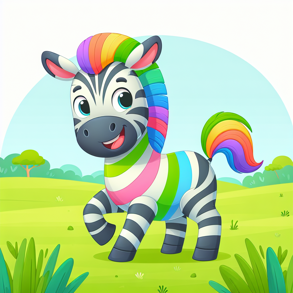Funky Zebra Painting Number Kit