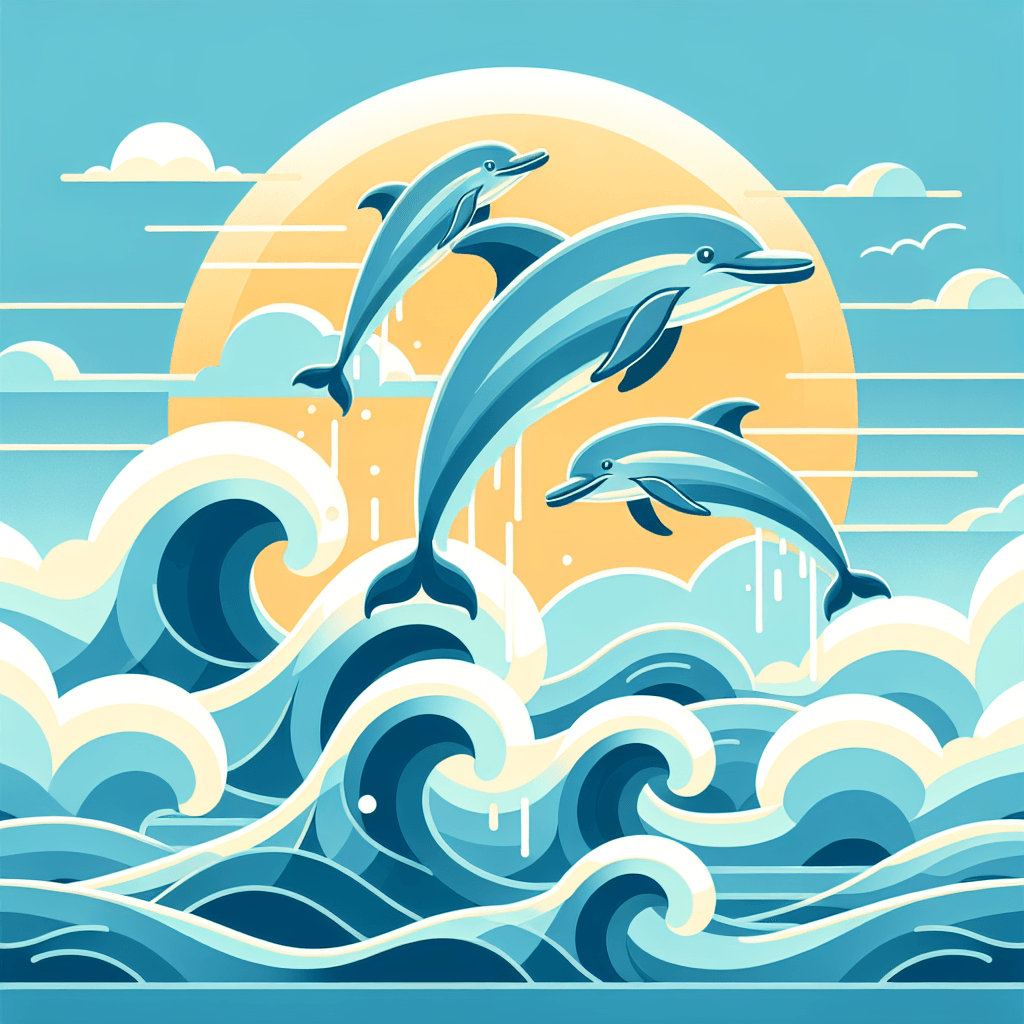 Diving Dolphins Paint By Number
