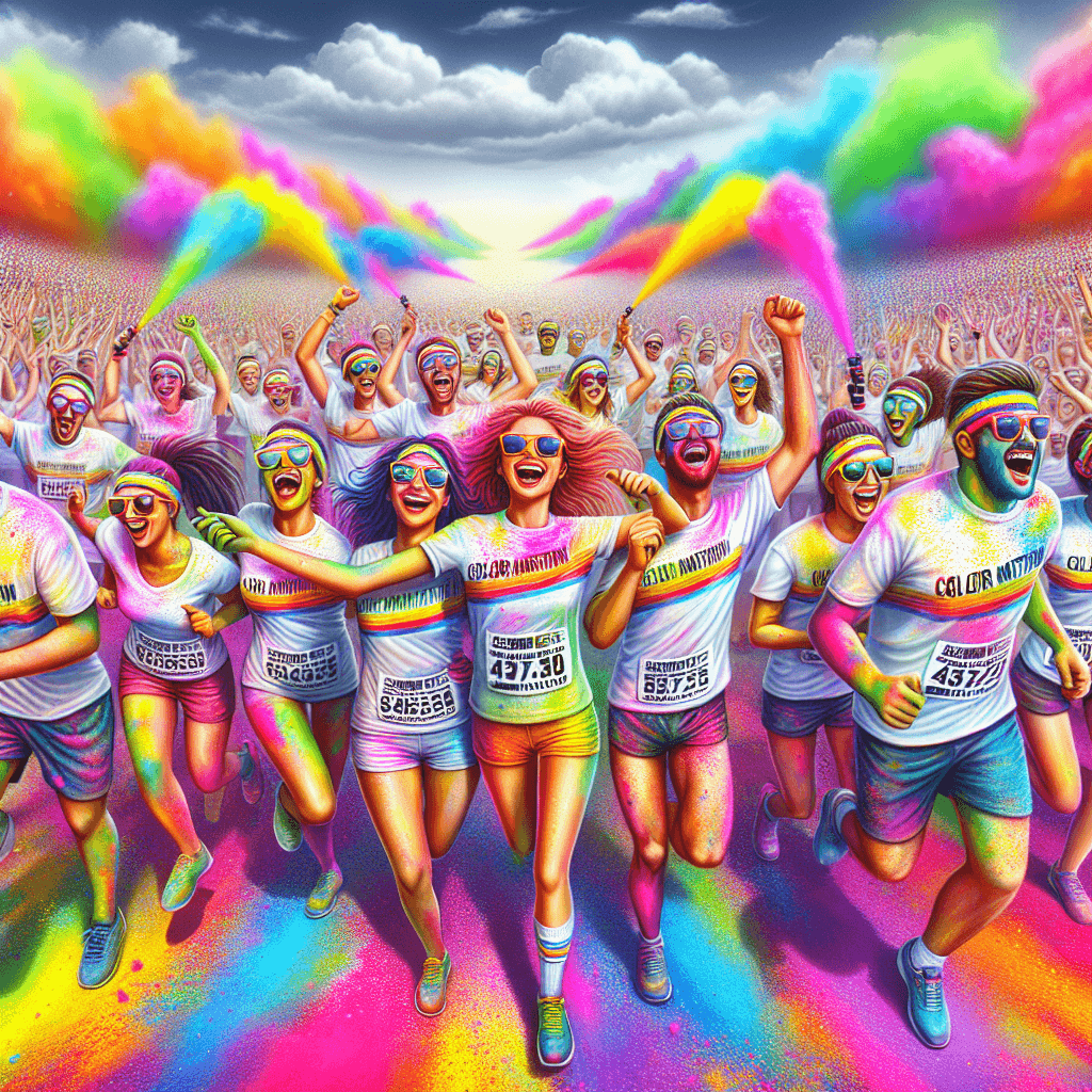 The Color Run - United States DIY Paint By Numbers