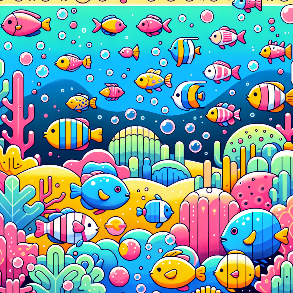 Charming Coral Reef Adventure Paint By Numbers Kits