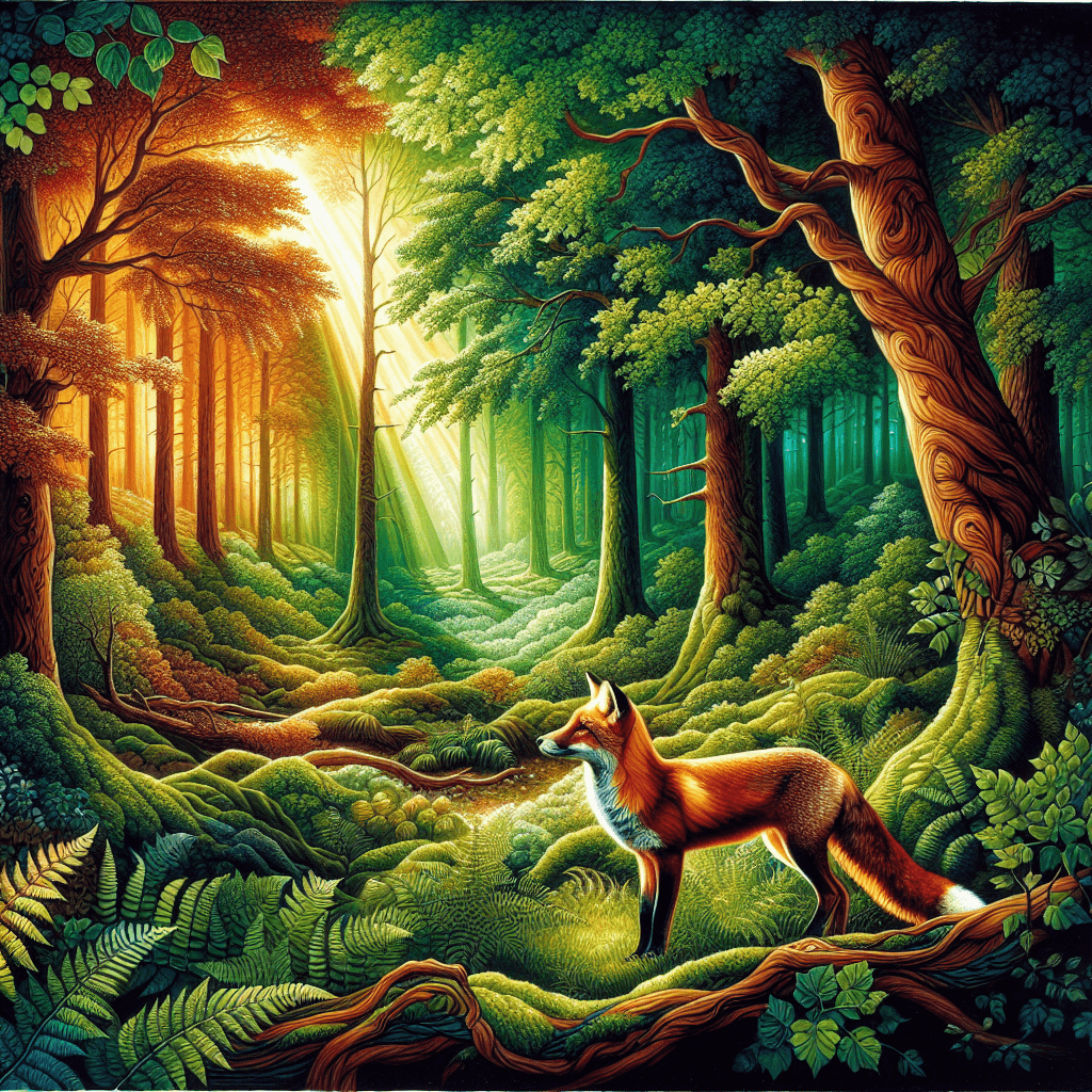 Fox Woodland Grace Numbered Painting Kits