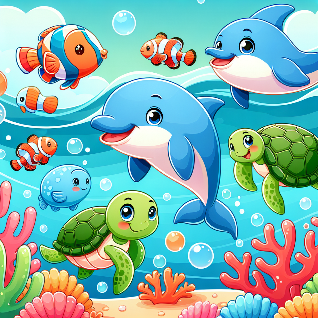 Friendly Ocean Life Paint By Numbers Kits