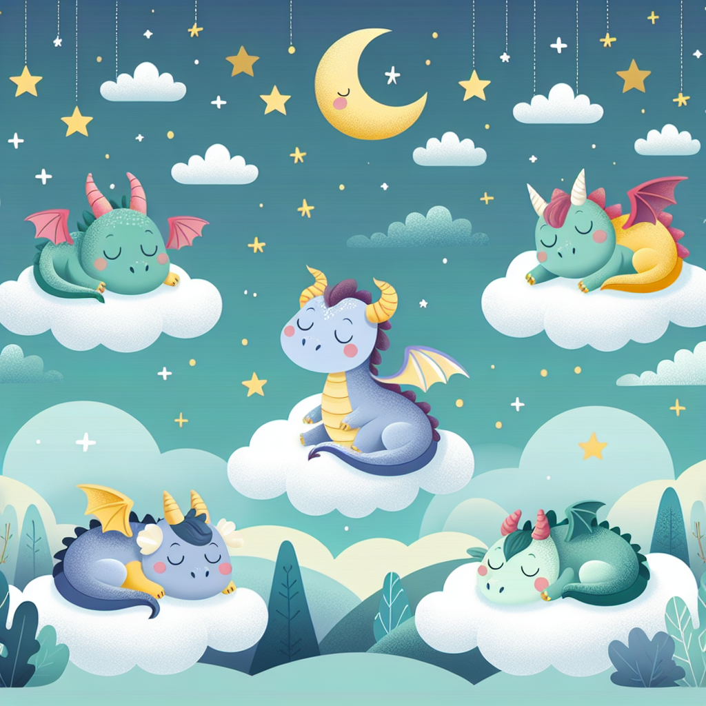 Dreamy Dragon Doze Paint By Color