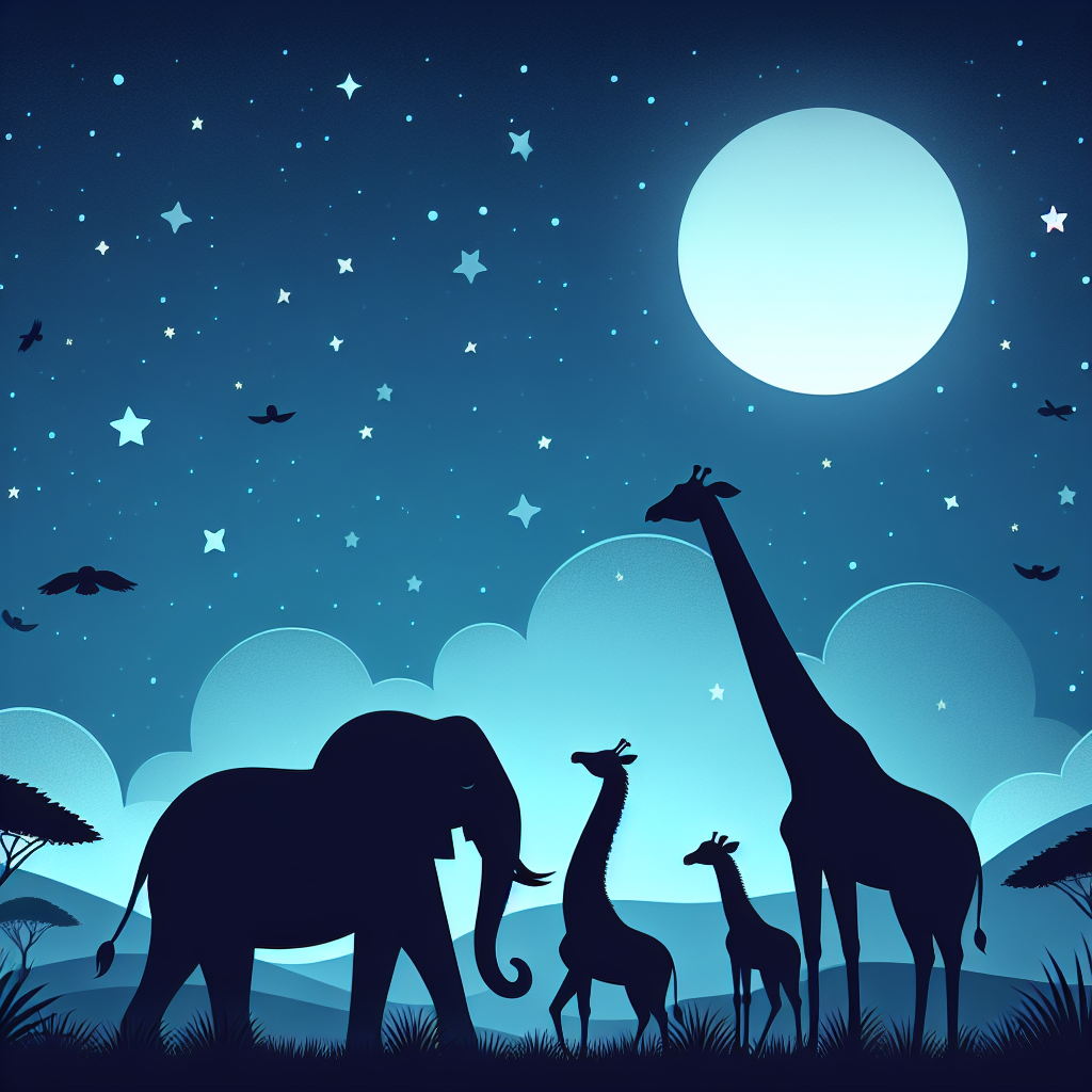 Safari Skylines Paint By Numbers Art