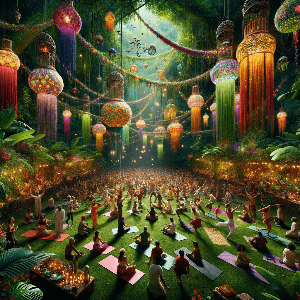 Jungle Party Festival - Costa Rica Paint By Color