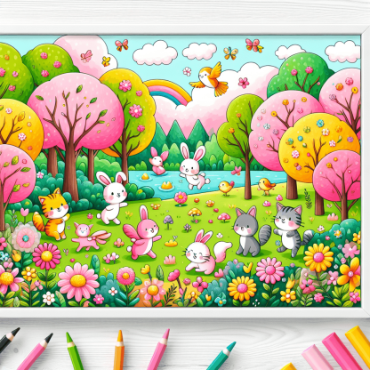 Charming Critters Paint By Number