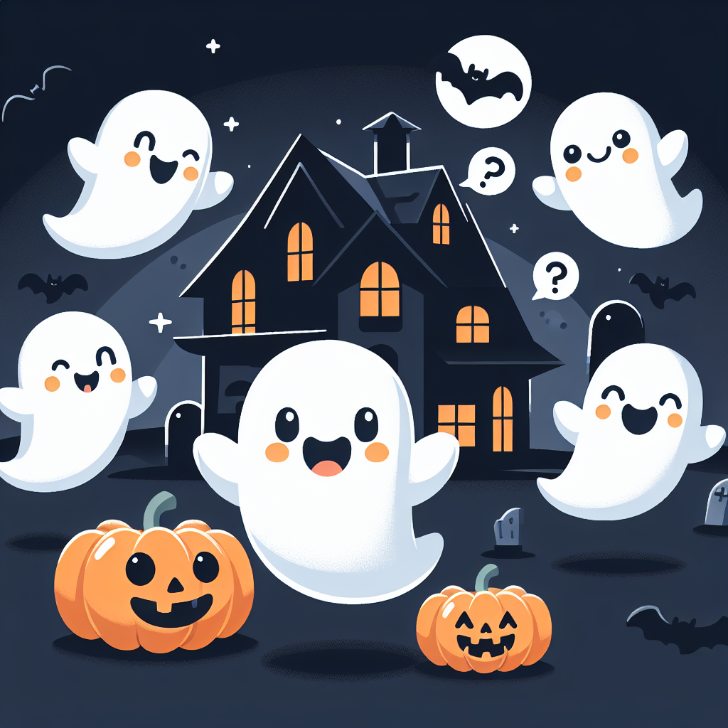Giggling Ghosts Halloween DIY Paint By Numbers