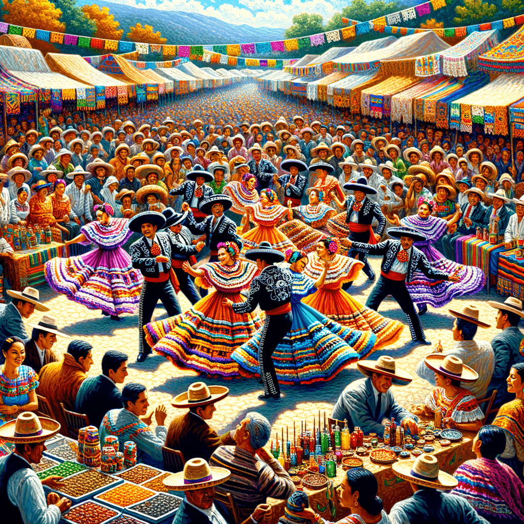 Oaxaca Guelaguetza Festival Paint By Numbers