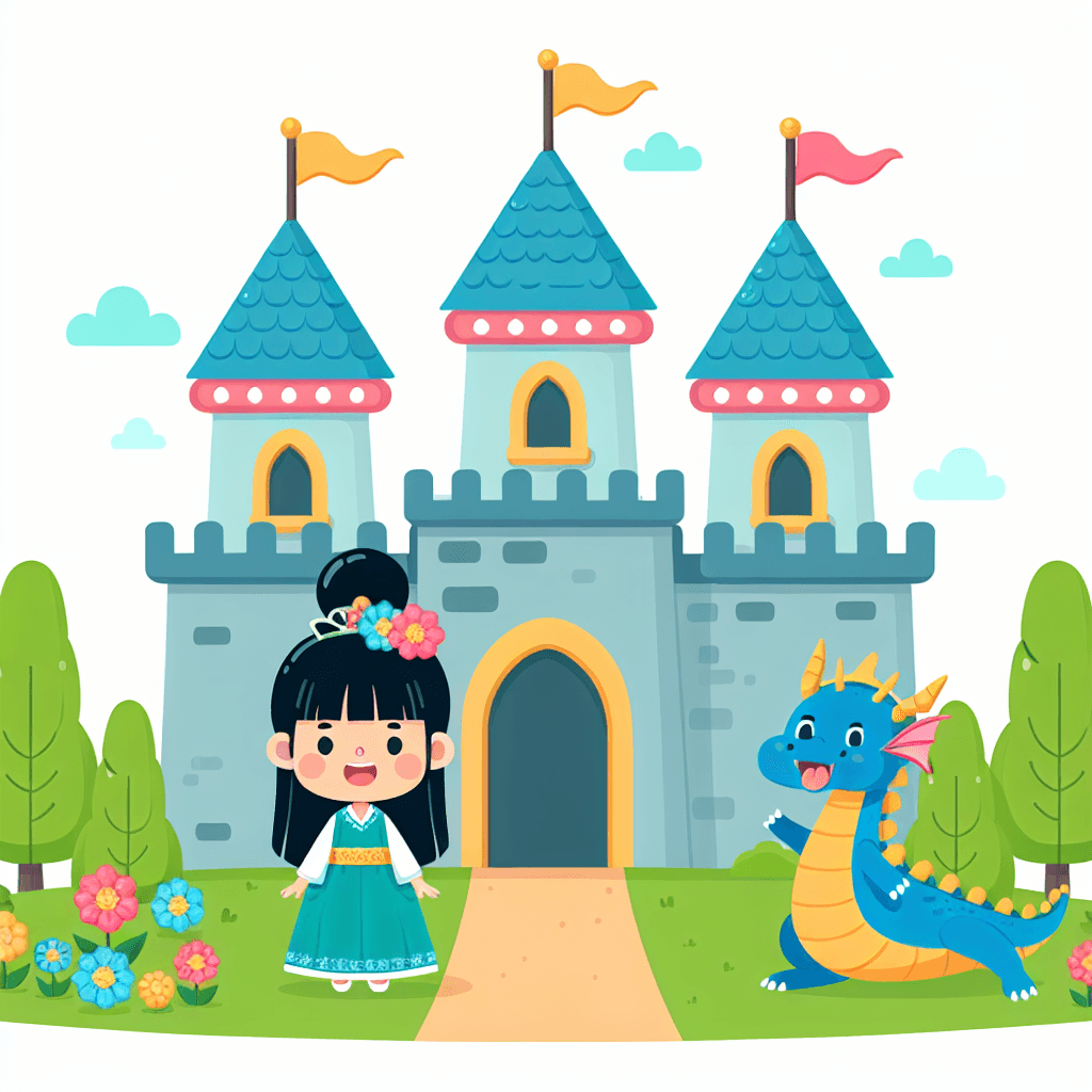 Princess Castle Fantasy Paint By Color