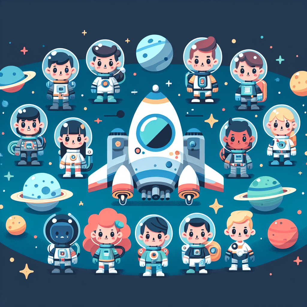 Courageous Space Heroes Numbered Painting Kits