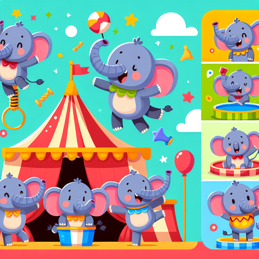 Silly Circus Elephants Paint By Numbers Kits