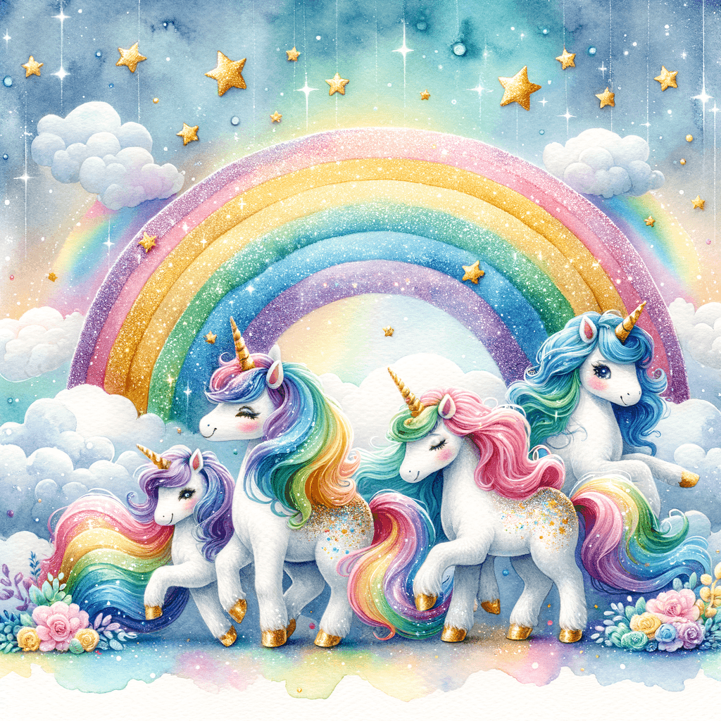 Sparkly Unicorn Dreams DIY Paint By Numbers
