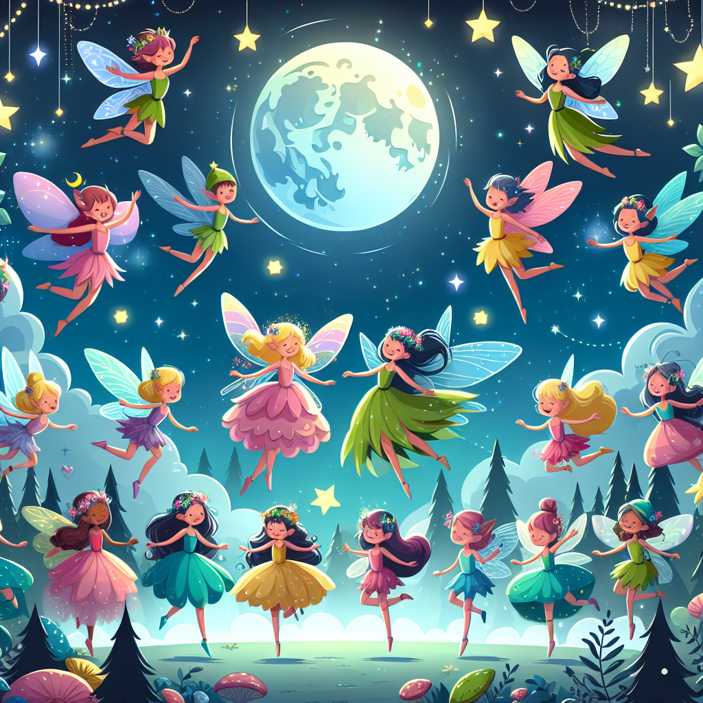 Moonlit Fairy Gathering Painting Number Kit