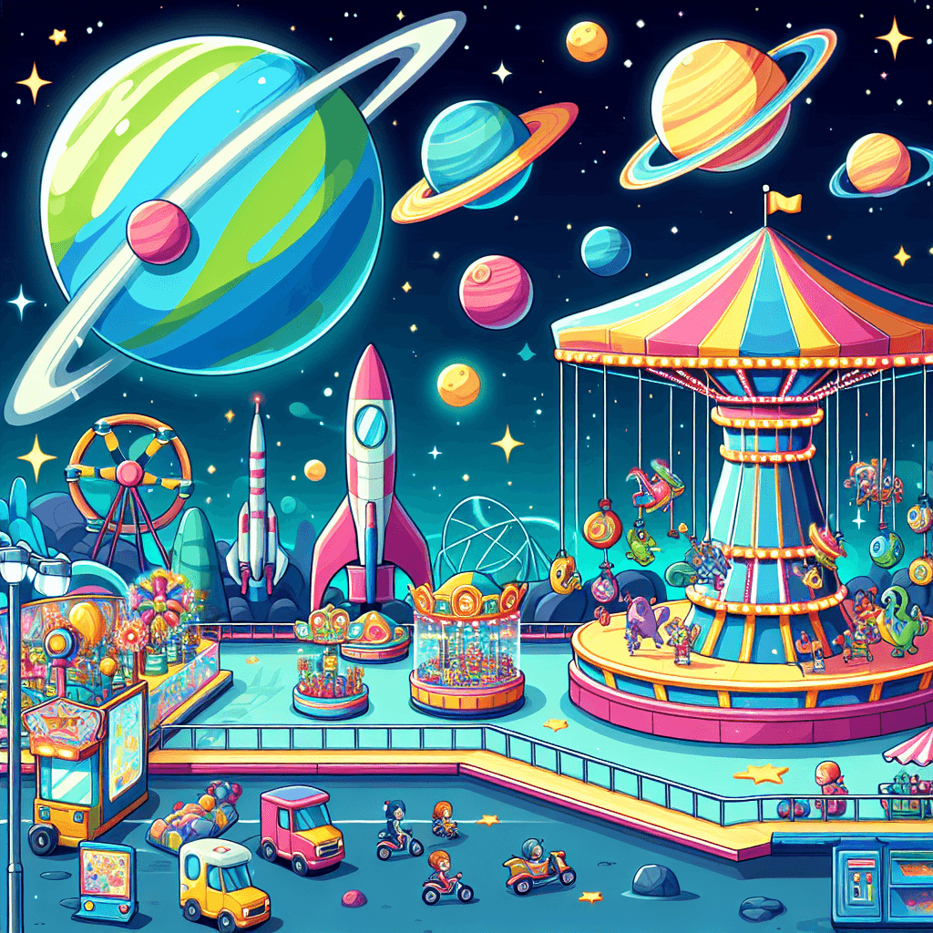 Cosmic Carnival Extravaganza Painting By Numbers Kit