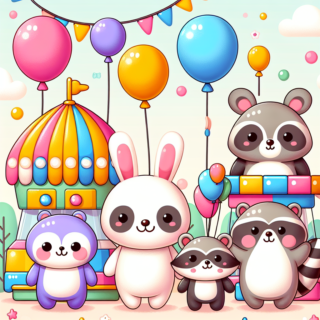 Cute Animal Carnival Paint By Color