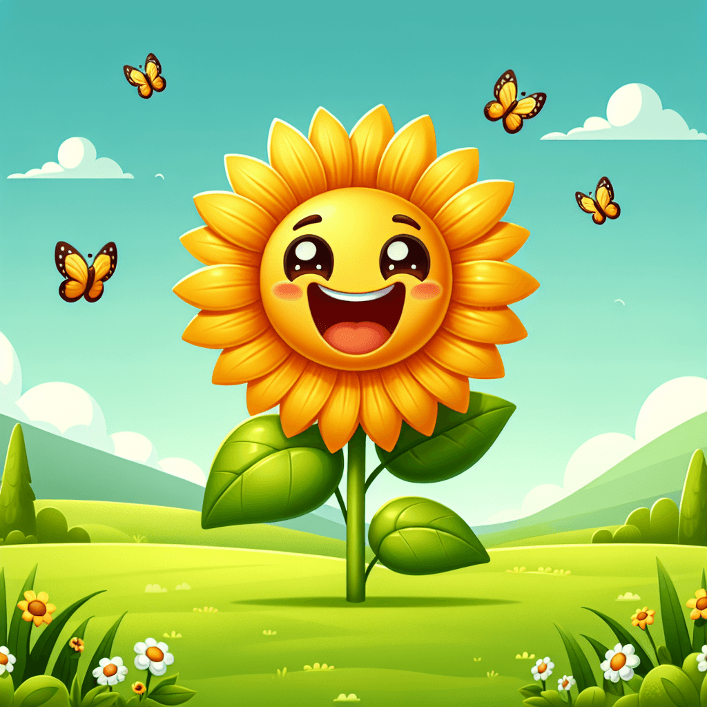 Friendly Sunflower Paint By Numbers